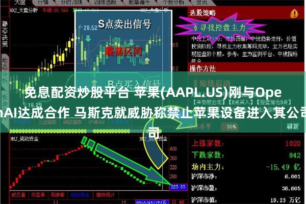 免息配资炒股平台 苹果(AAPL.US)刚与OpenAI达成合作 马斯克就威胁称禁止苹果设备进入其公司